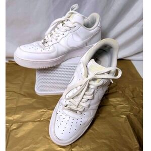 Nike Air Force 1 AF1 '07 ~ Size 12 ~ Triple White Low Top Sneakers ~ See Photos